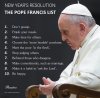 pope francis list